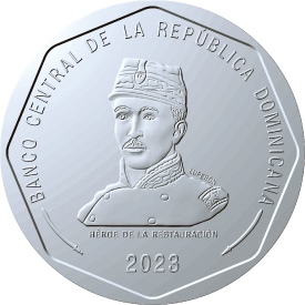Moneda RD$25 anverso
